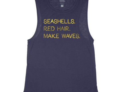 Seashells. Red Hair. Make Waves.