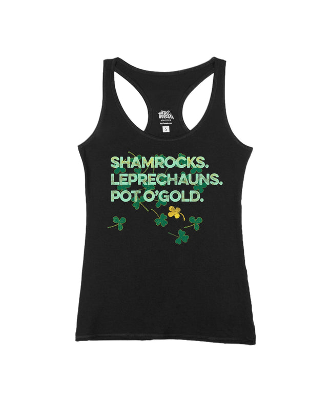 Shamrocks. Leprechauns. Pot O'Gold