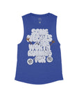 Heather Navy Flowy Tank