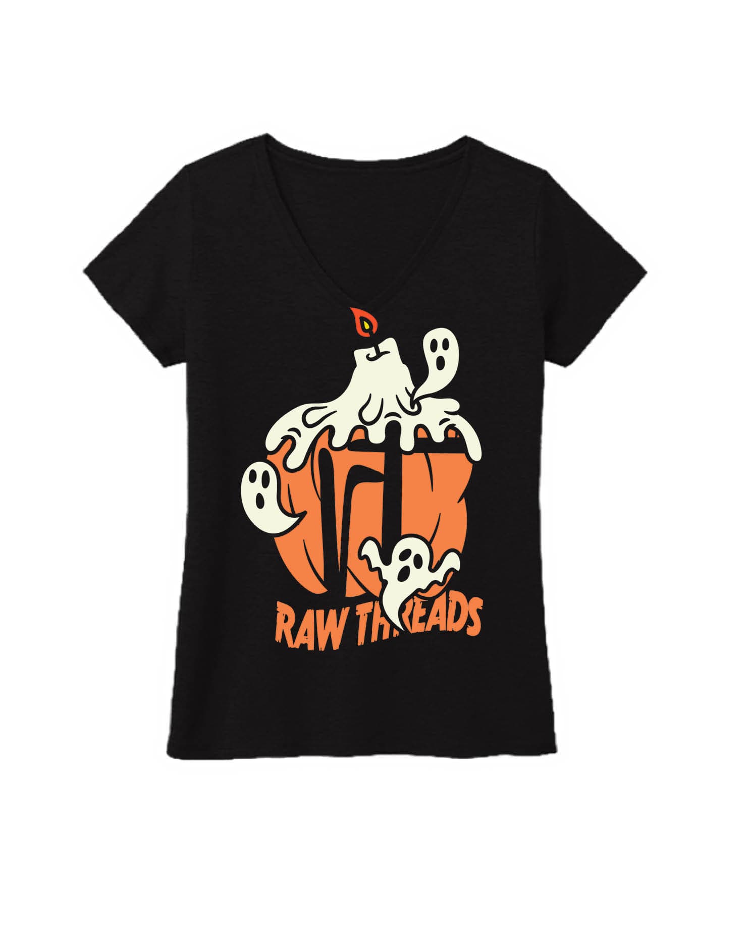 SPOOKY PUMPKIN RAW THREADS LOGO