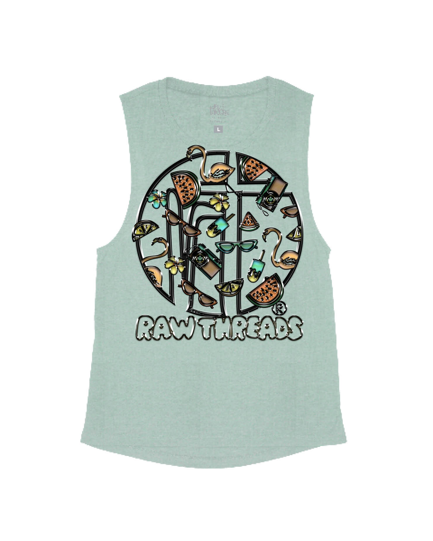 Summer Enamel Pins Raw Threads Logo