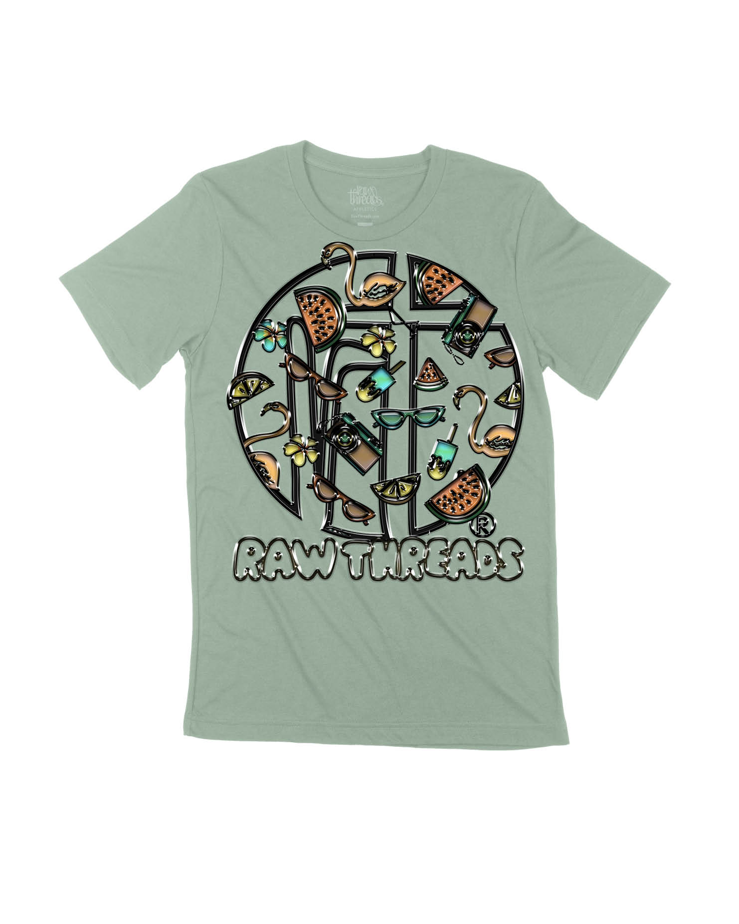 Summer Enamel Pins Raw Threads Logo