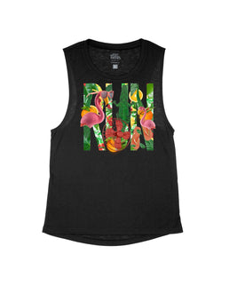 Black Flowy Tank / XS