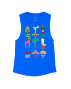 Royal Blue Flowy Tank