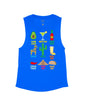 Royal Blue Flowy Tank