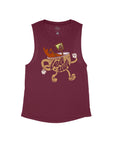 Maroon Flowy Tank