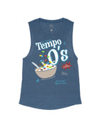 Antique MIdnight Flowy Tank