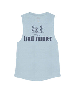 Stone Blue Flowy Tank / XS