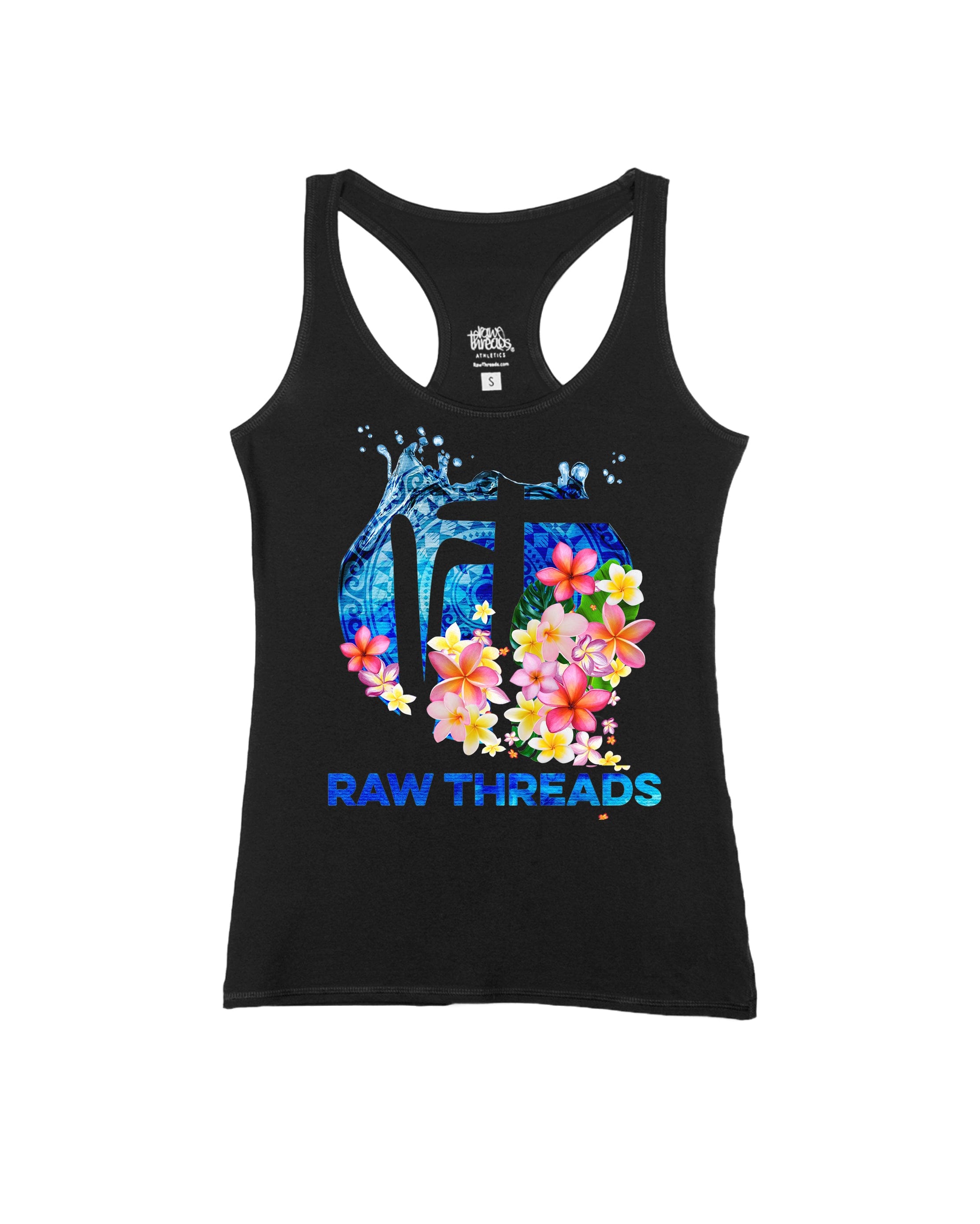 Tropical Flowers Raw Threads Logo