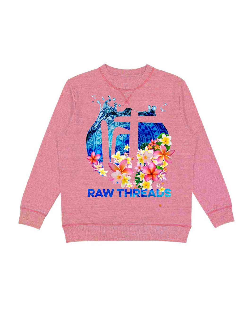 Tropical Flowers Raw Threads Logo