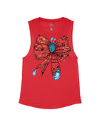 Red Flowy Tank