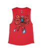 Red Flowy Tank