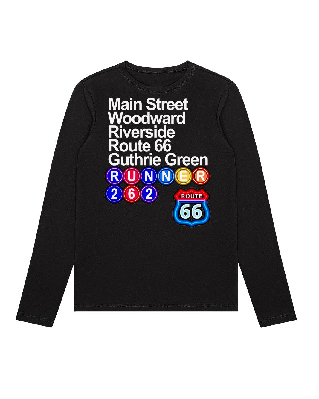 Tulsa Route 66 Neon STOPS 26.2