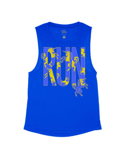 Royal Blue Flowy Tank / S