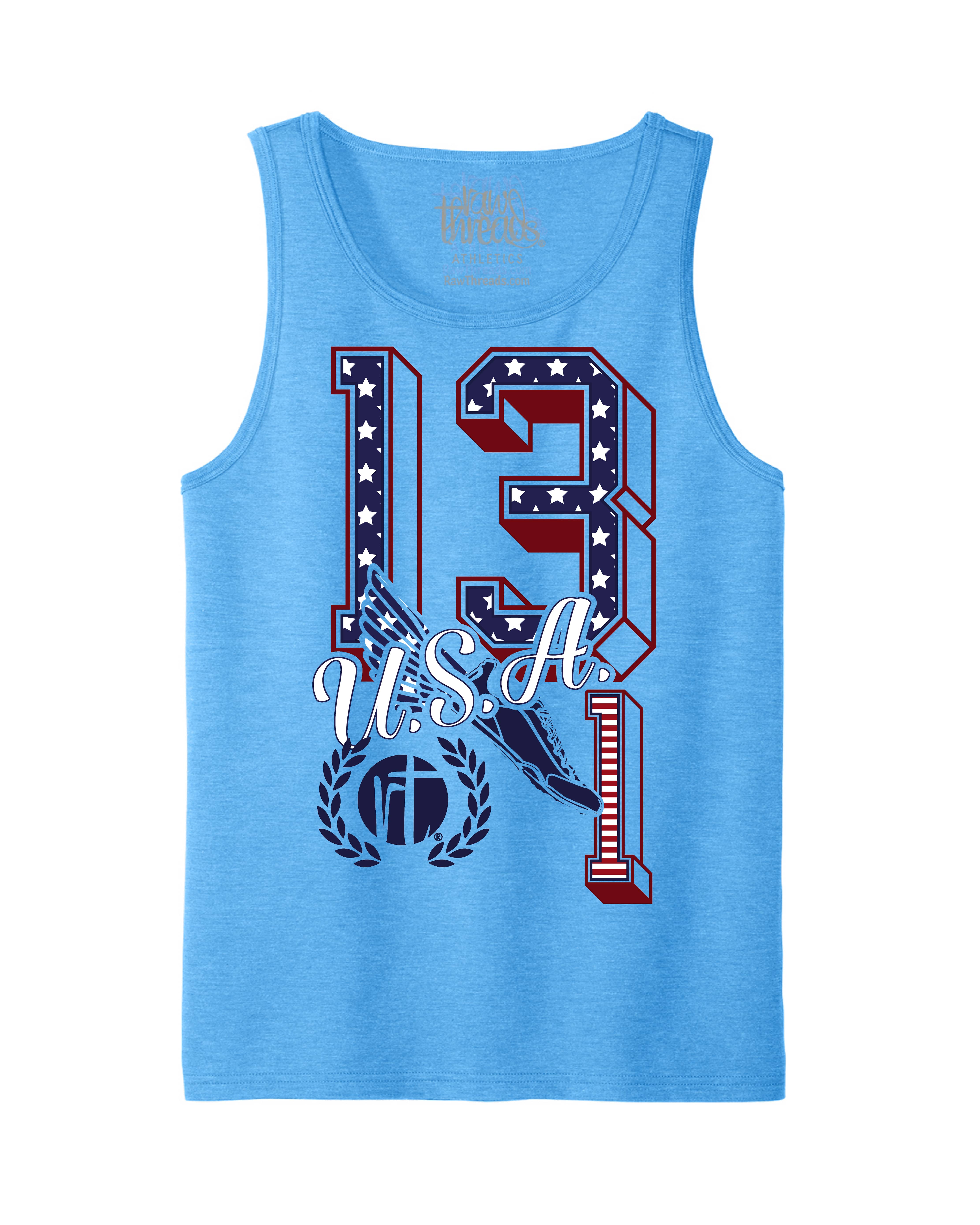 US.A Flag 13.1 Varsity Letters