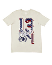 U.S.A Flag 13.1 Varsity Block Numbers
