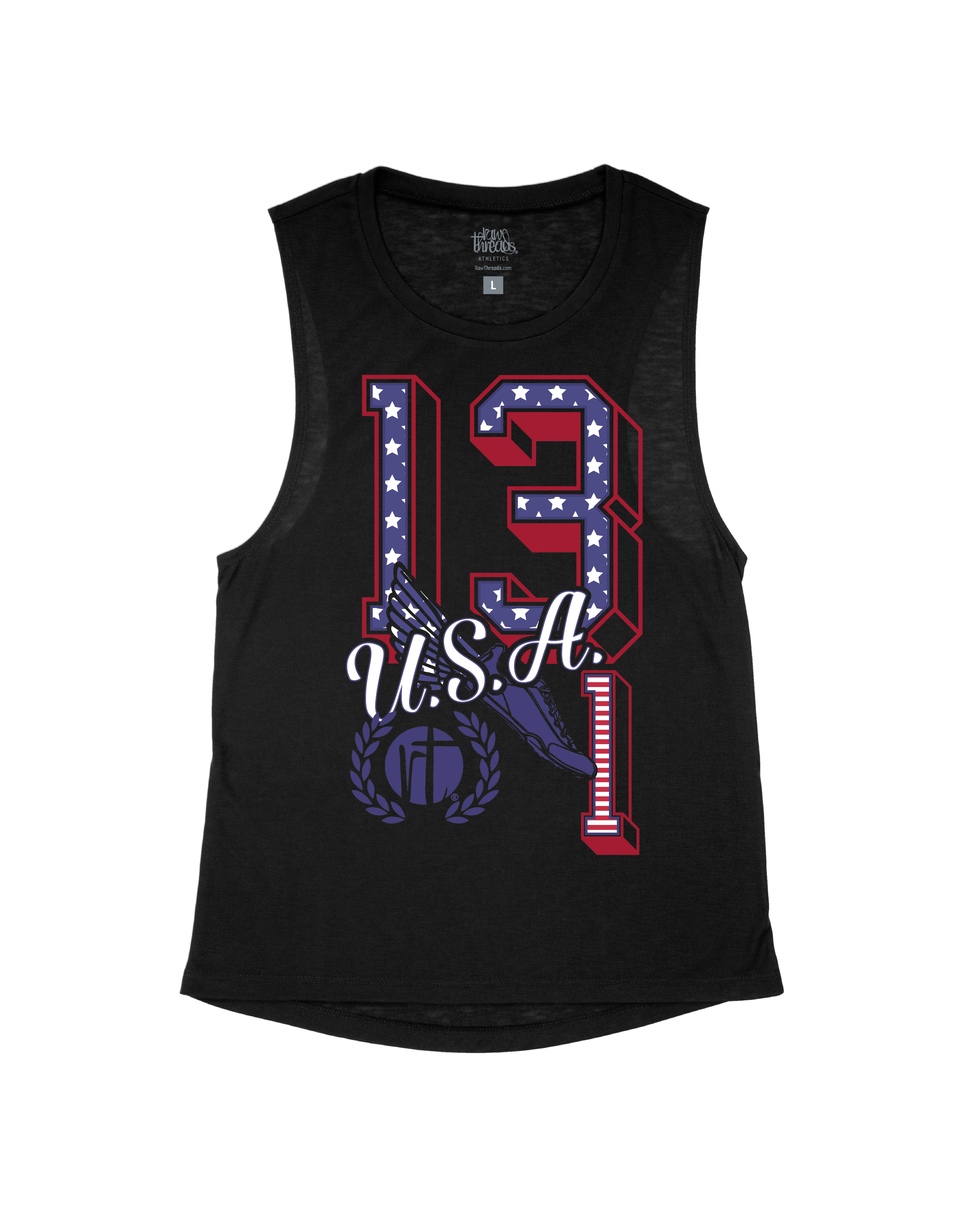 US.A Flag 13.1 Varsity Letters
