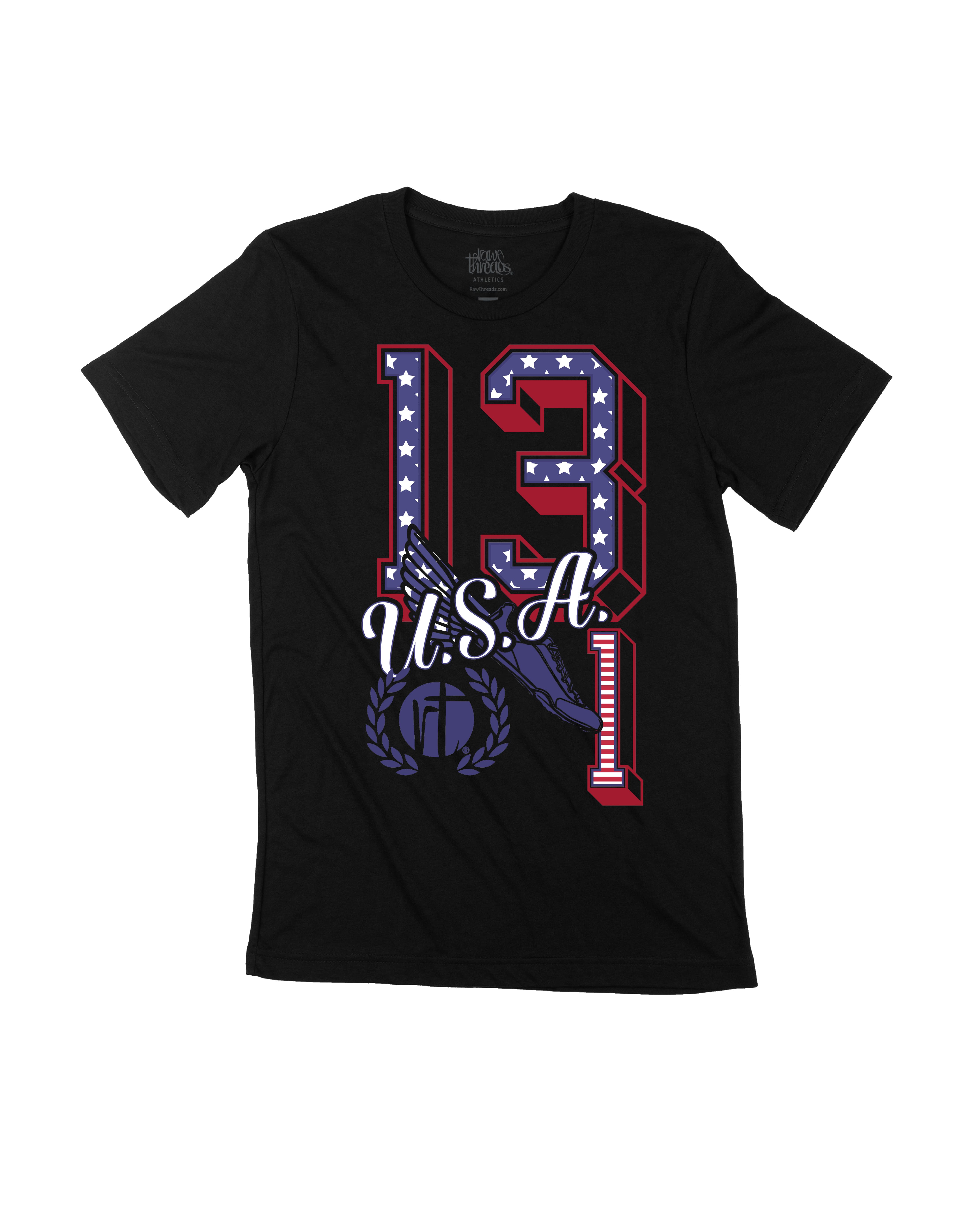 US.A Flag 13.1 Varsity Letters