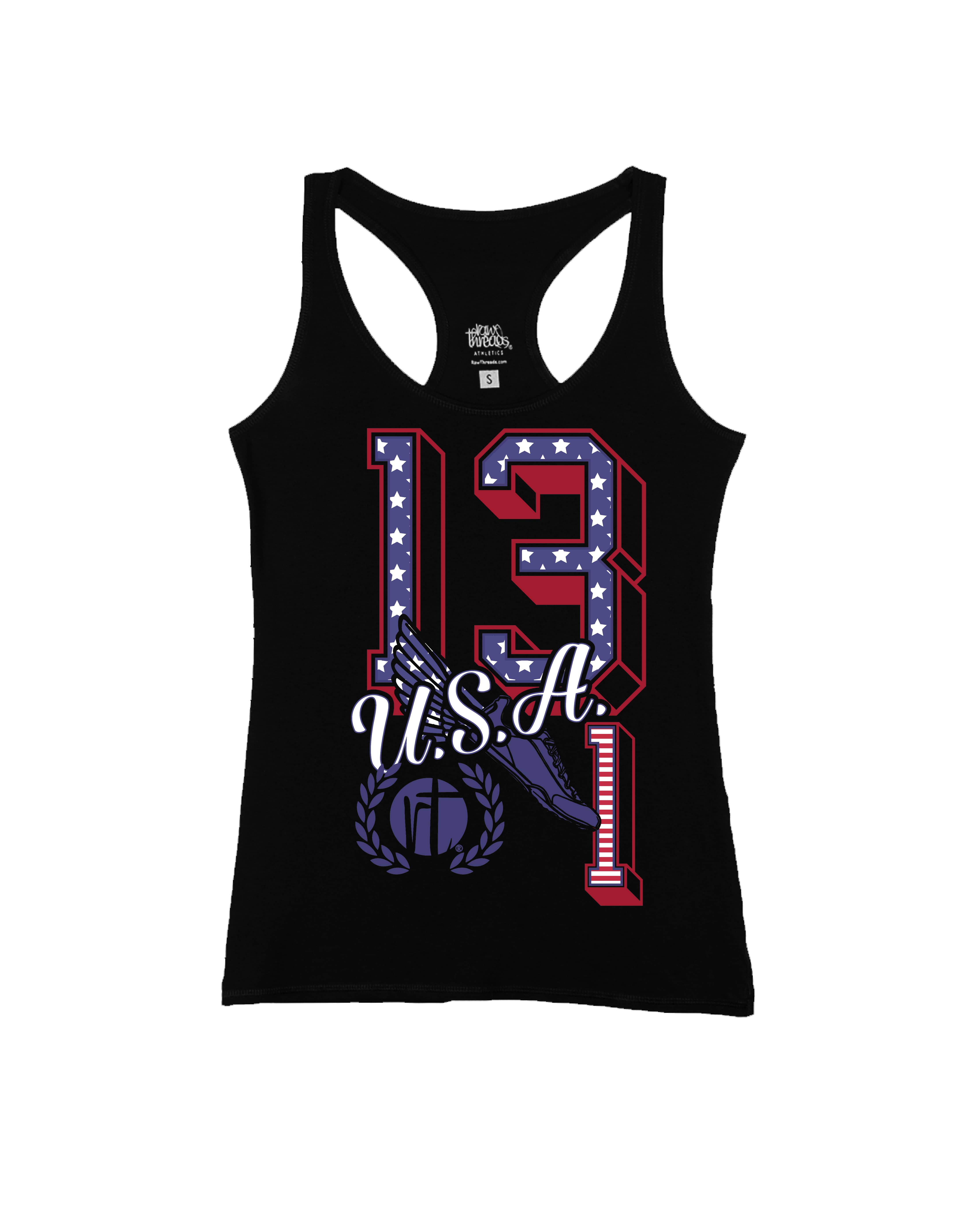 US.A Flag 13.1 Varsity Letters