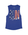 Heather Navy Flowy Tank