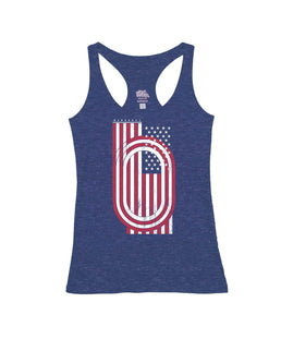 Heather Navy Racerback / M