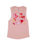 Vintage Pink Flowy Tank
