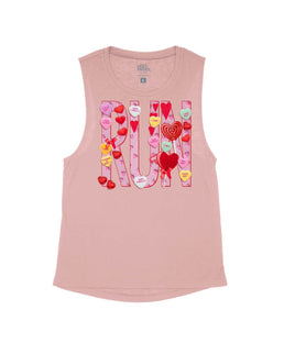 Vintage Pink Flowy Tank / XS