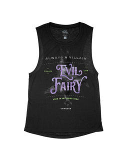 Black Flowy Tank / S