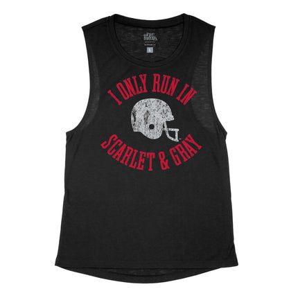 Vintage Football I Only run in Scarlet and Gray