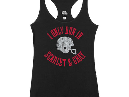 Vintage Football I Only run in Scarlet and Gray