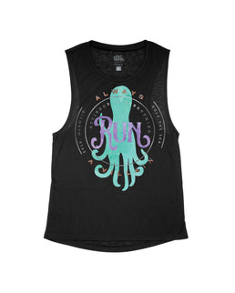 Black Flowy Tank / S