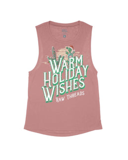 Vintage Pink Flowy Tank / XS