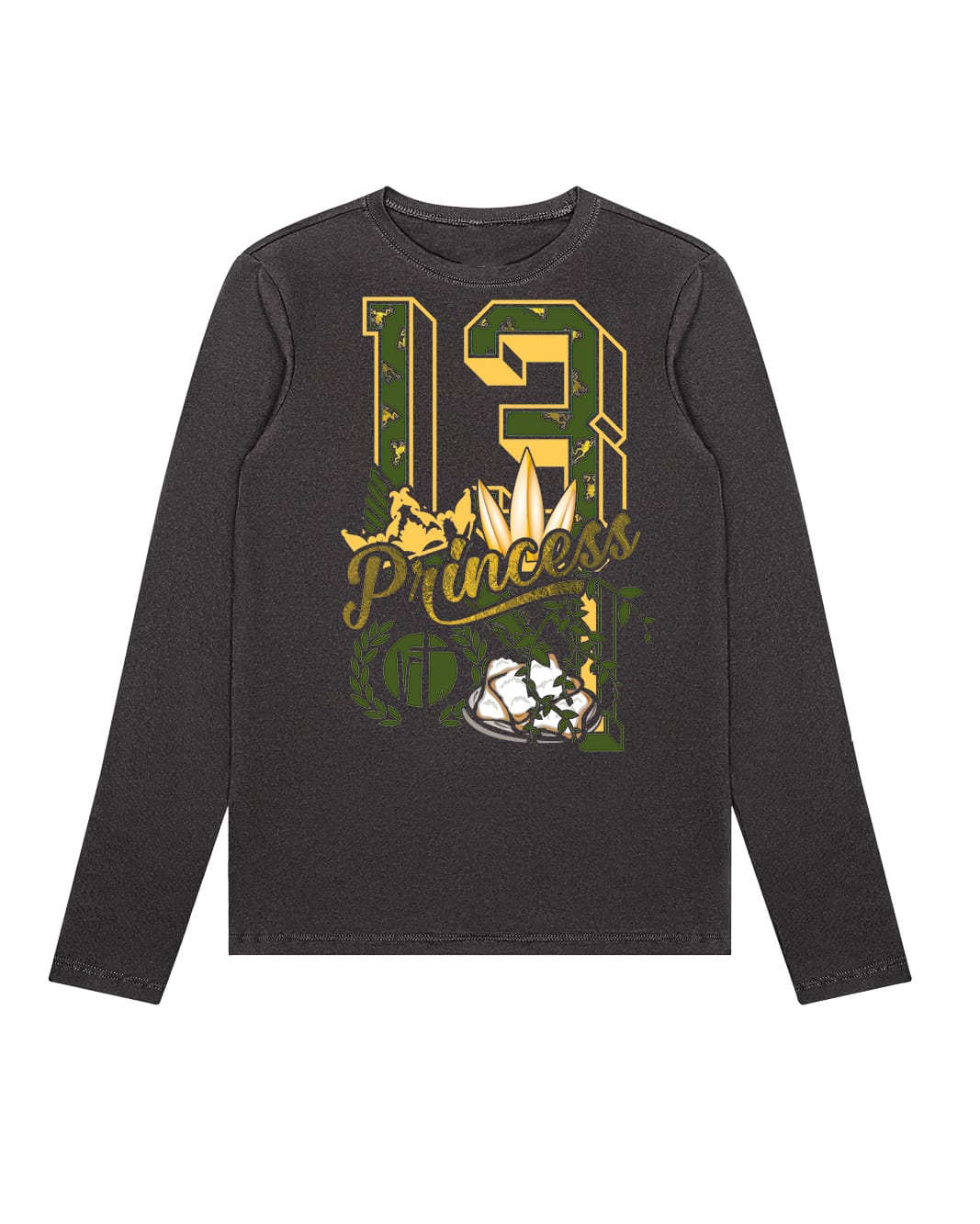 Water Lily Princess Varsity Block Numbers