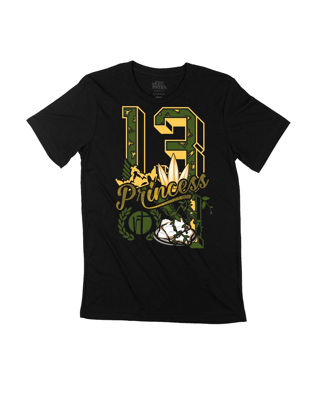 Water Lily Princess Varsity Block Numbers