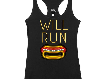 Will Run for HOT DOGS Neon