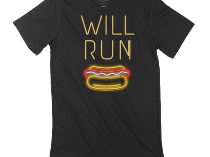 Will Run for HOT DOGS Neon