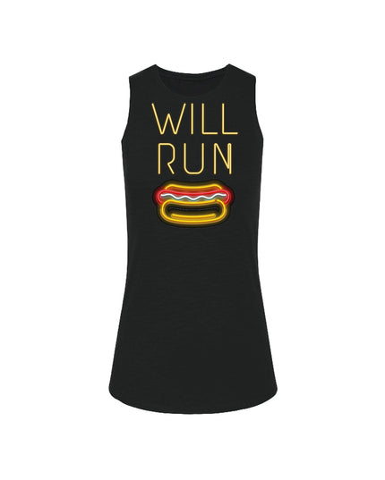 Will Run for HOT DOGS Neon