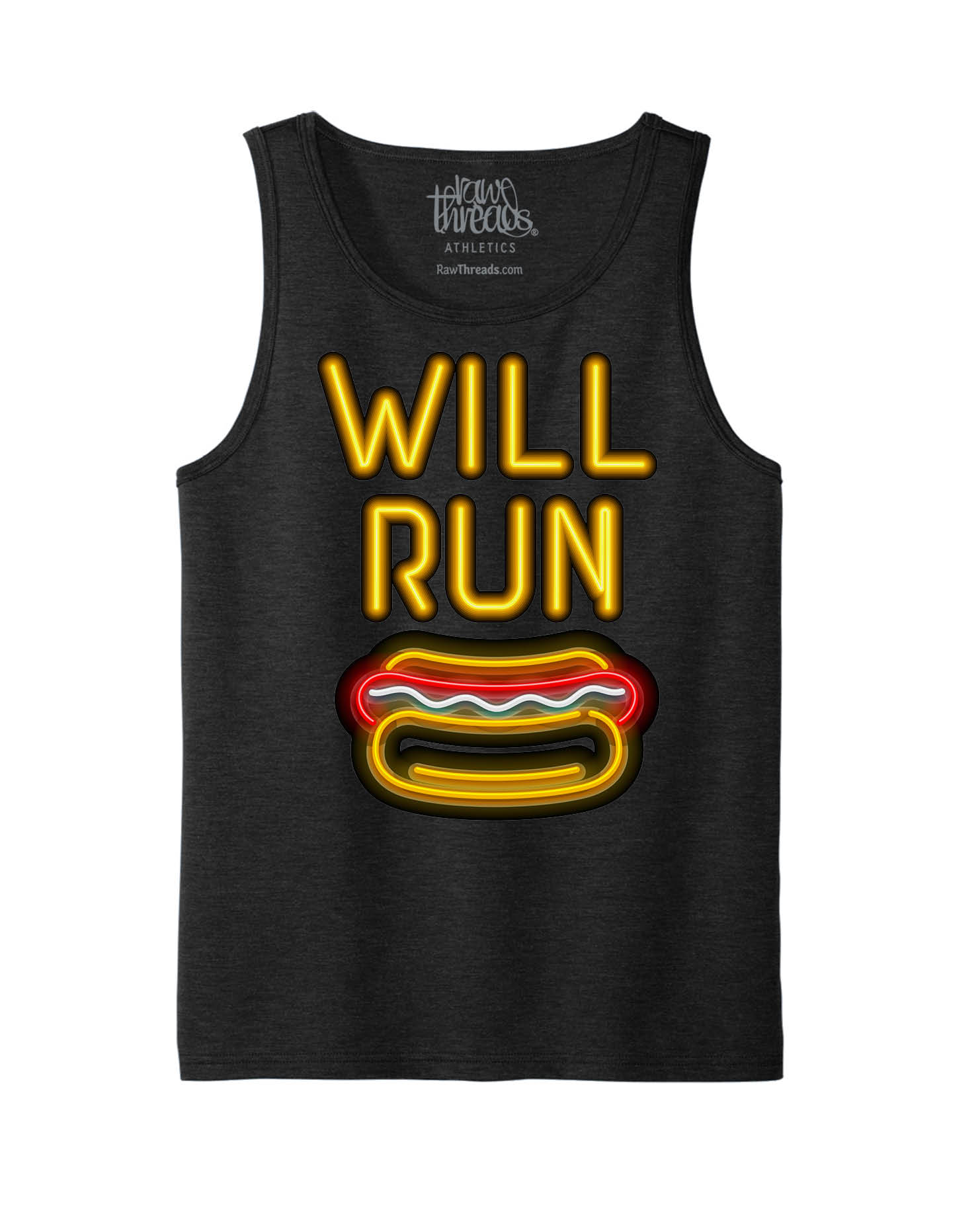Will Run for HOT DOGS Neon