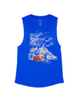 Royal Blue Flowy Tank