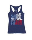 Heather Navy Racerback