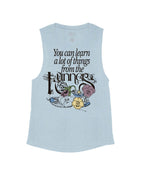 Stone Blue Flowy Tank