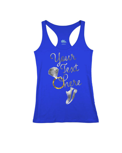 Your text here wedding rings and runner shoe