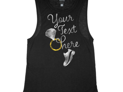 Your text here wedding rings and runner shoe