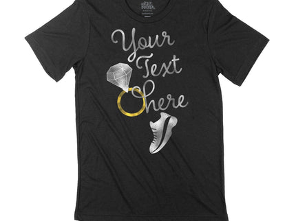 Your text here wedding rings and runner shoe