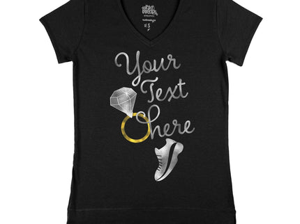 Your text here wedding rings and runner shoe