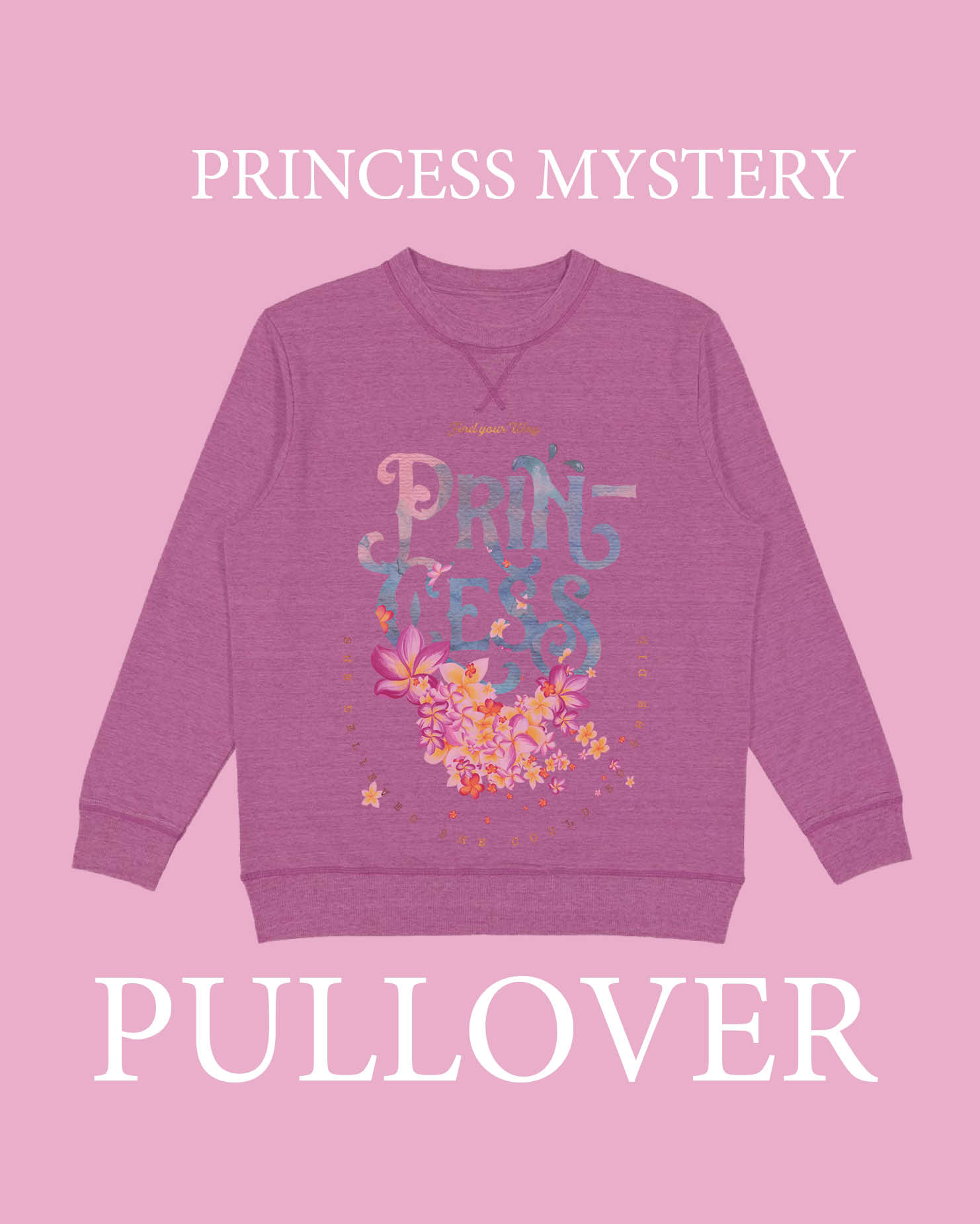 Mystery Princess Design Fleece Pullover