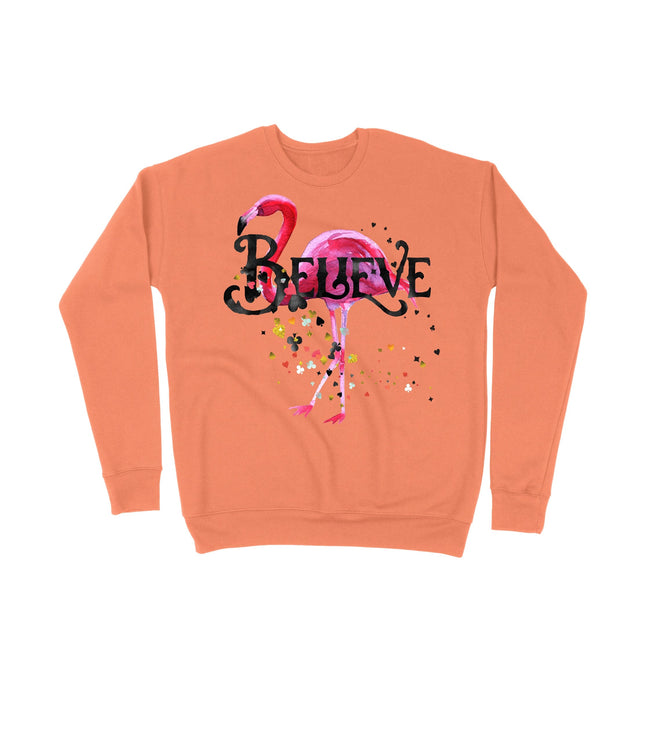 Believe Flamingo Sweater