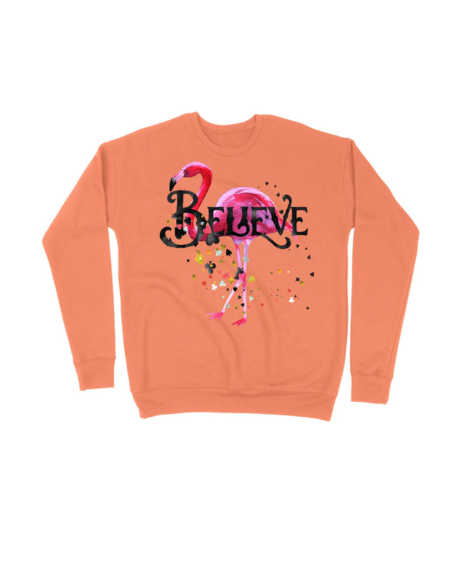 Believe Flamingo Sweater