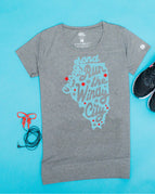 Heather Gray Core Banded Crew