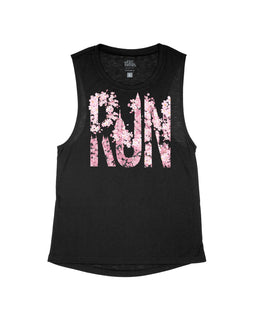 Black Flowy Tank / XS